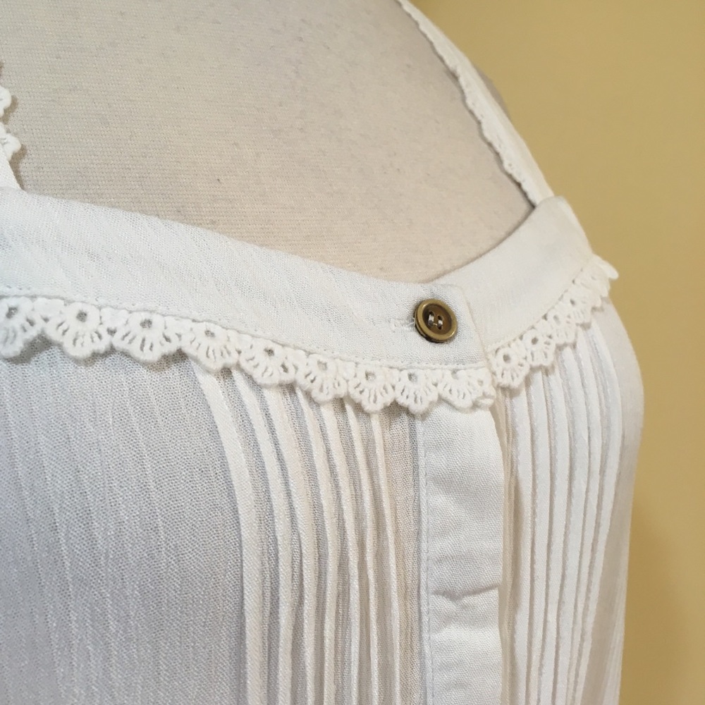 Crochet Dolphin Hem Racerback Dress - Picture 4 of 5